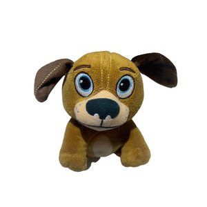 Disney Just Play Doc McStuffins 6” Brown Dog Fido Plush Beanie Embroidered Eyes